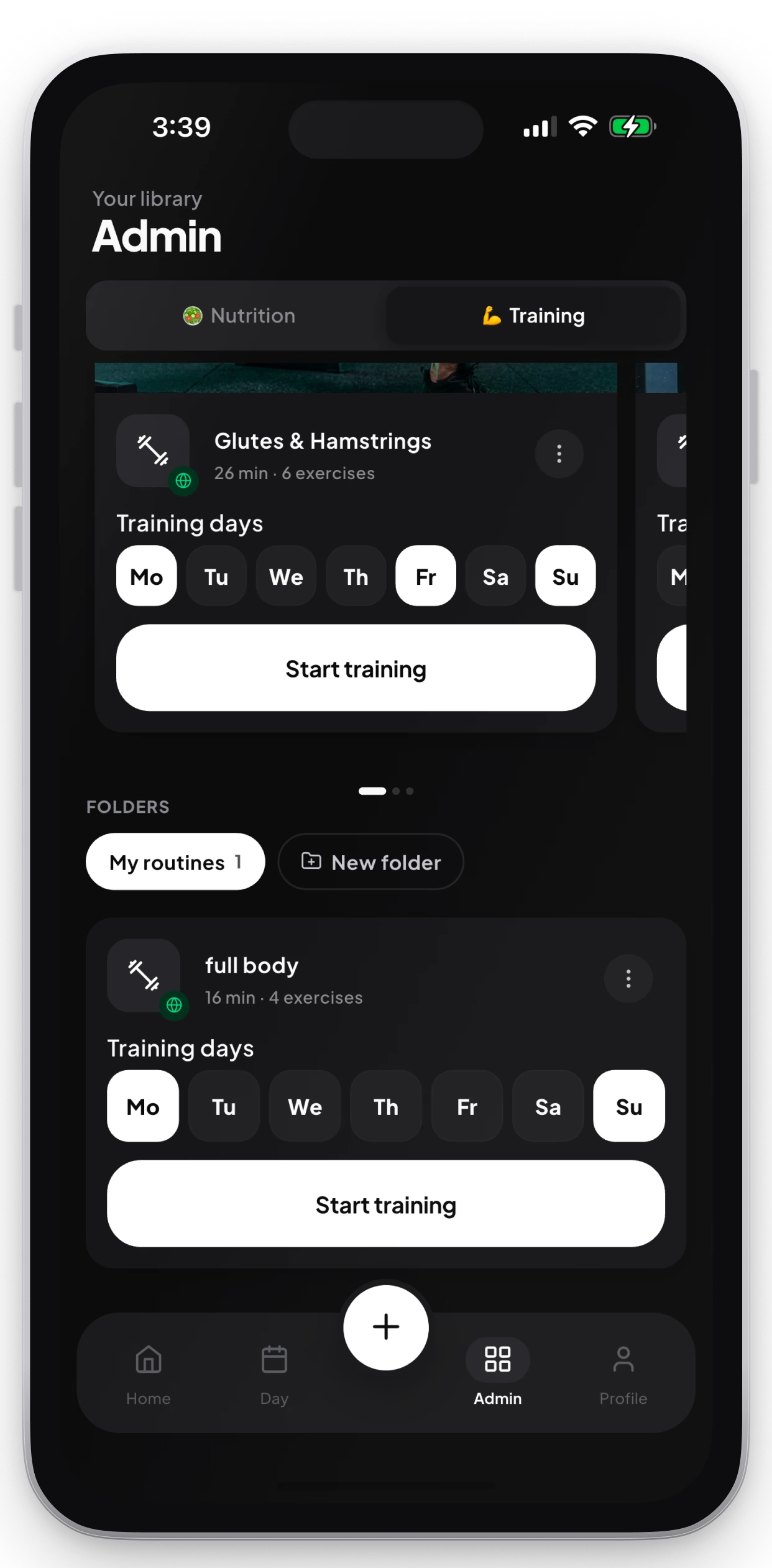 Your library of routines and meals